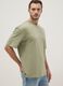 Green pure cotton short-sleeve T-shirt, relaxed fit_0