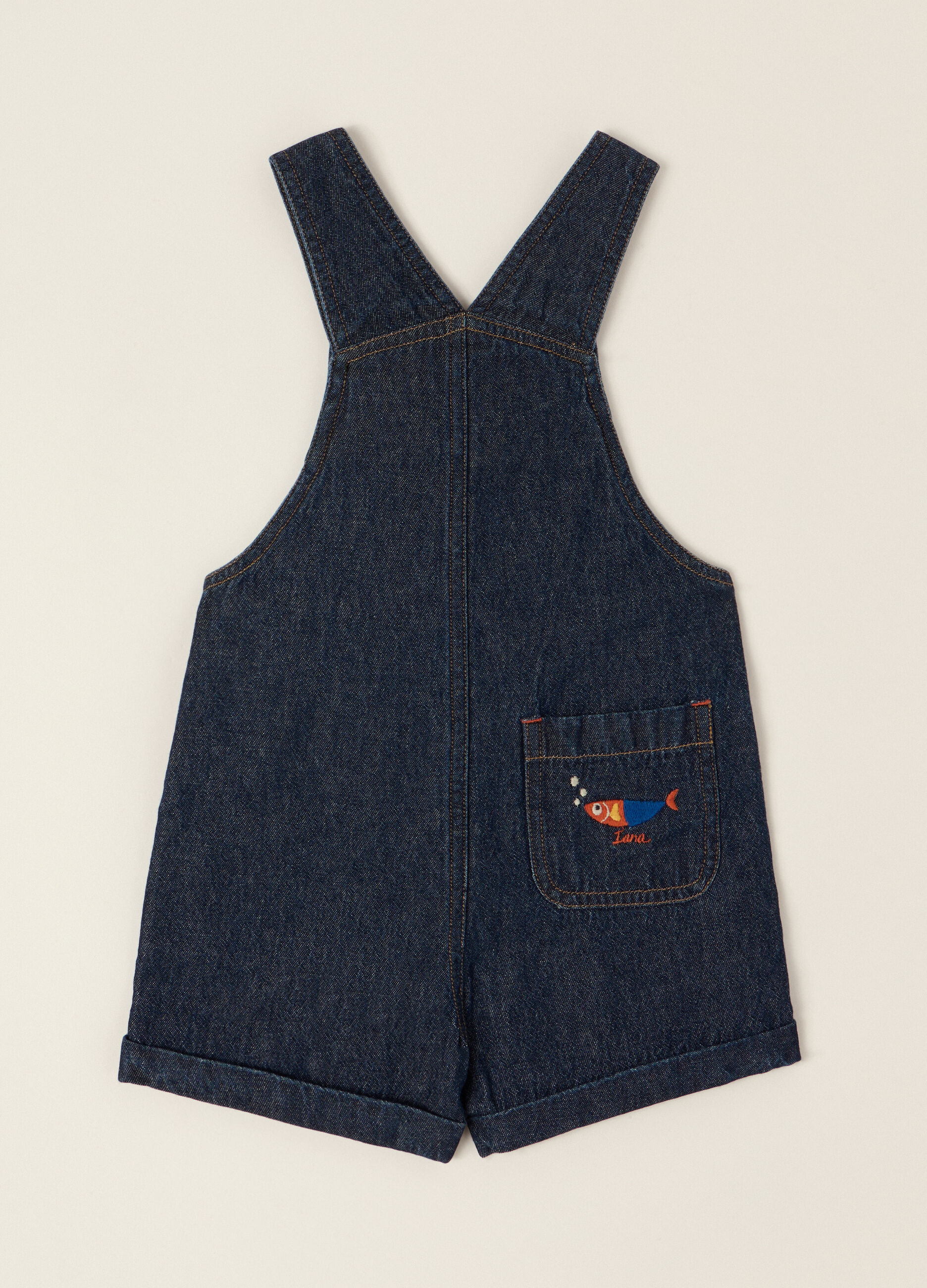 IANA Pure Cotton Chambray Dungarees