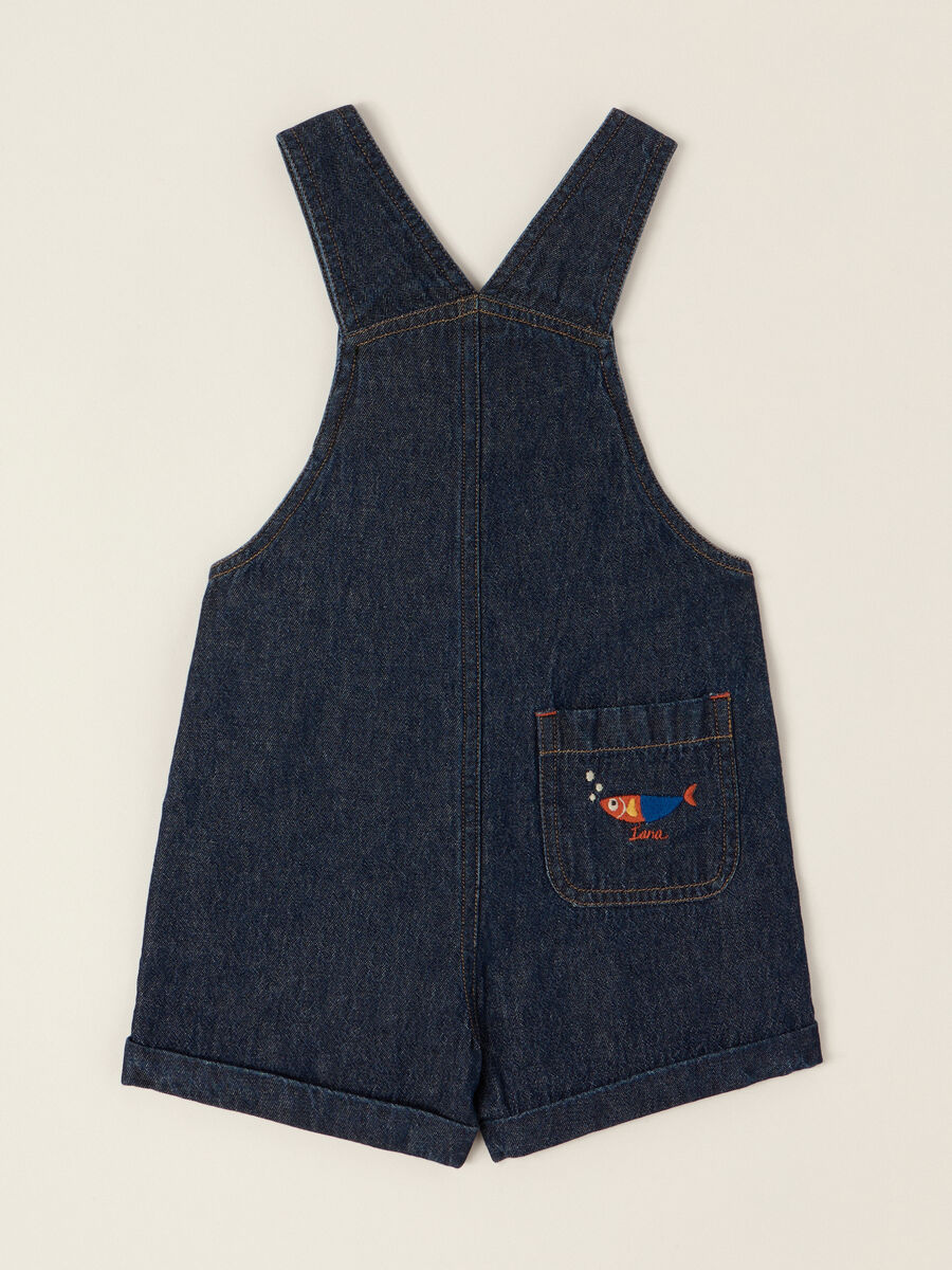 IANA Pure Cotton Chambray Dungarees_1
