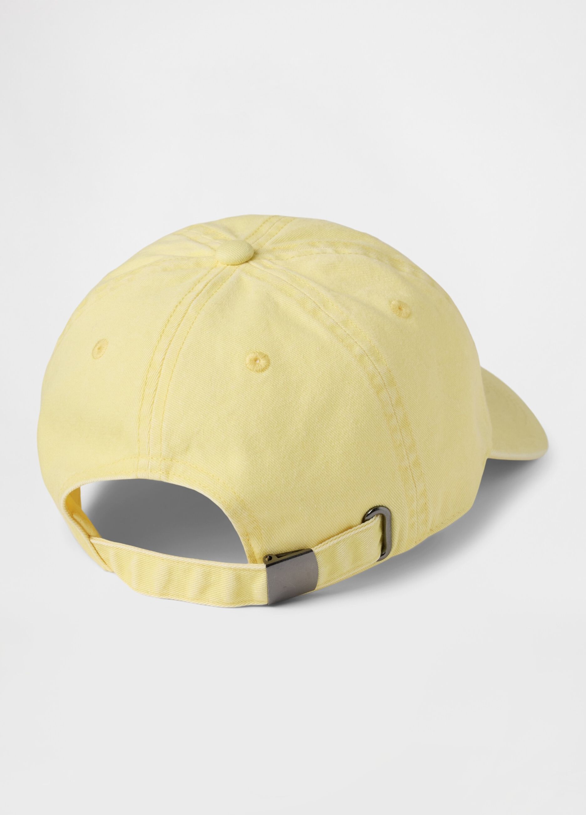 Yellow cotton baseball cap