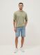Green pure cotton short-sleeve T-shirt, relaxed fit_1
