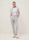 Grey pure cotton joggers, regular fit_0