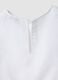 White linen-blend cotton top with ruffle hem for girls, regular fit_3