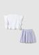 Girls&rsquo; multicolour stretch-cotton set with Frozen print_1