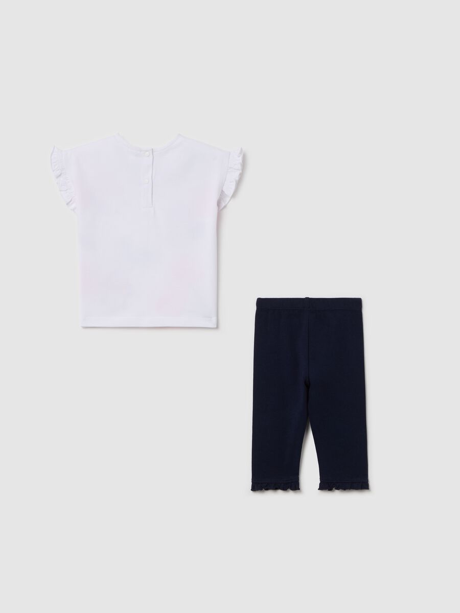 Stretch cotton jogging set with Minnie Mouse print_1