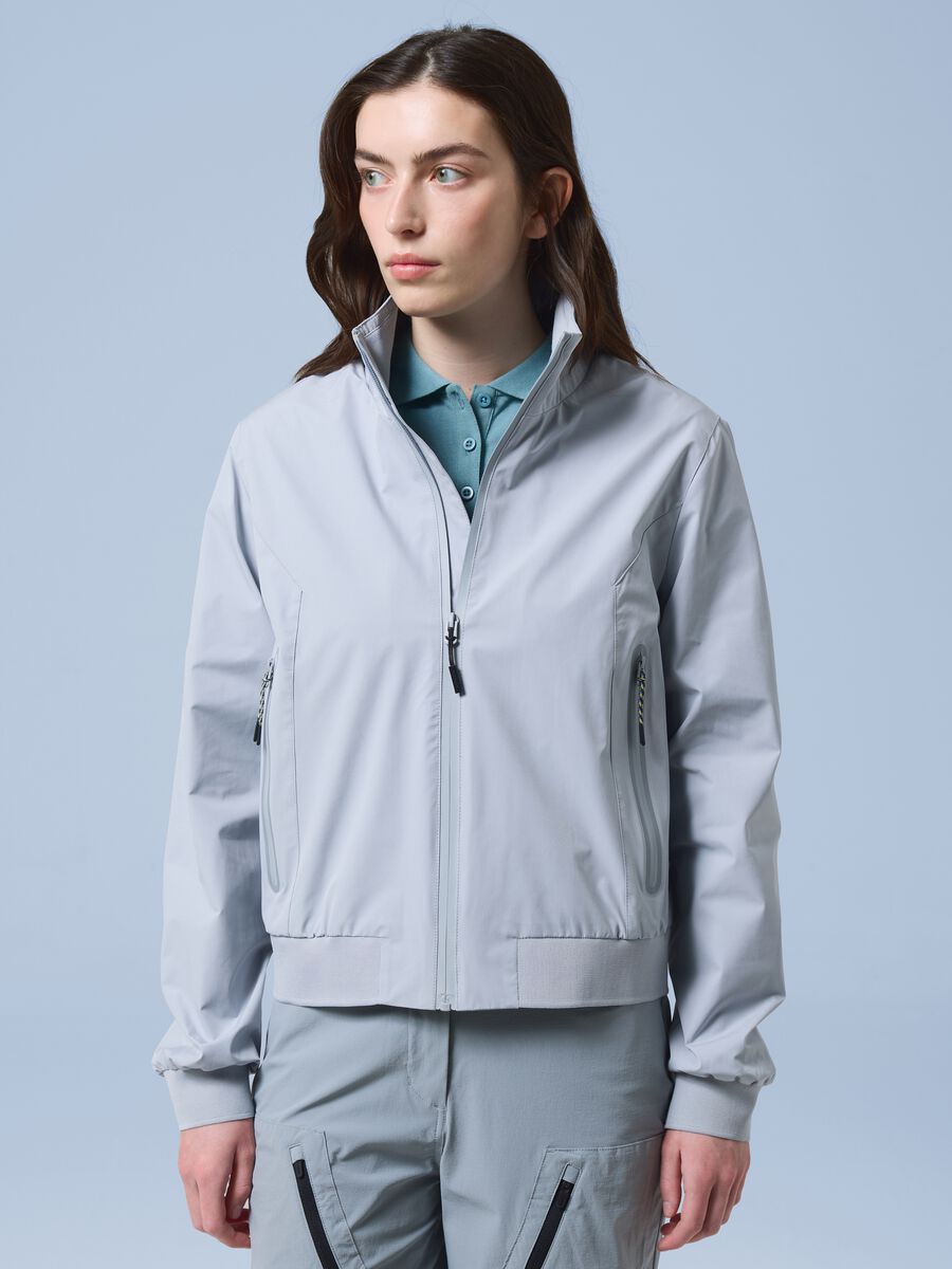ALTAVIA SAILING grey windbreaker sports jacket with zip_0