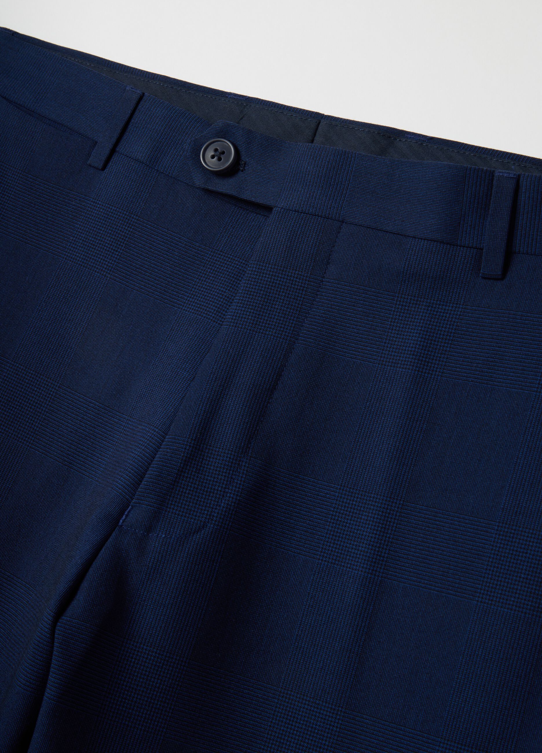 Blue Slim Fit Trousers