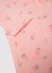 Girl's regular fit pure cotton pink bathrobe with designs_3