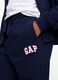 Girls' regular fit cotton-blend blue jogger trousers_3