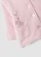 Pink hooded organic cotton-blend jacket with Minnie embroidery for baby girl_2