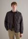 Brown husky jacket regular fit with zip_1