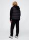 Regular fit black cotton blend jogger trousers for kids_1