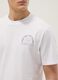White pure cotton short-sleeve T-shirt, relaxed fit with print_3