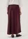 Red satin maxi skirt with elasticated waist_2