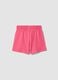 Girls&rsquo; pink pure cotton regular-fit shorts_1