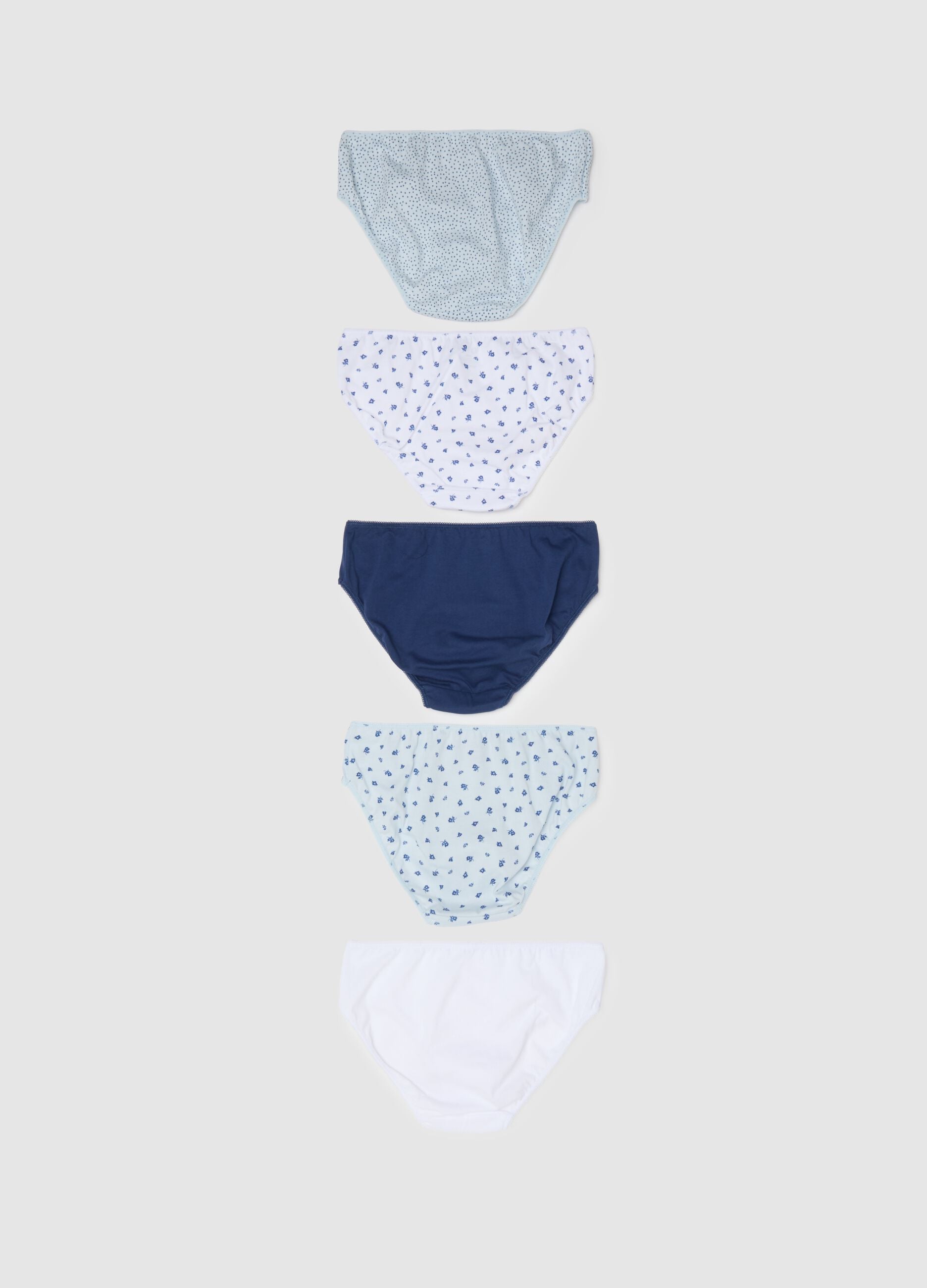 Girls' Pure Cotton Multicolour Multipack Knickers