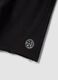 Black pure cotton relaxed-fit Bermuda shorts with raw-cut hems_5