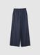 Multicolour Striped Viscose-Blend Oversize Fit Trousers_4