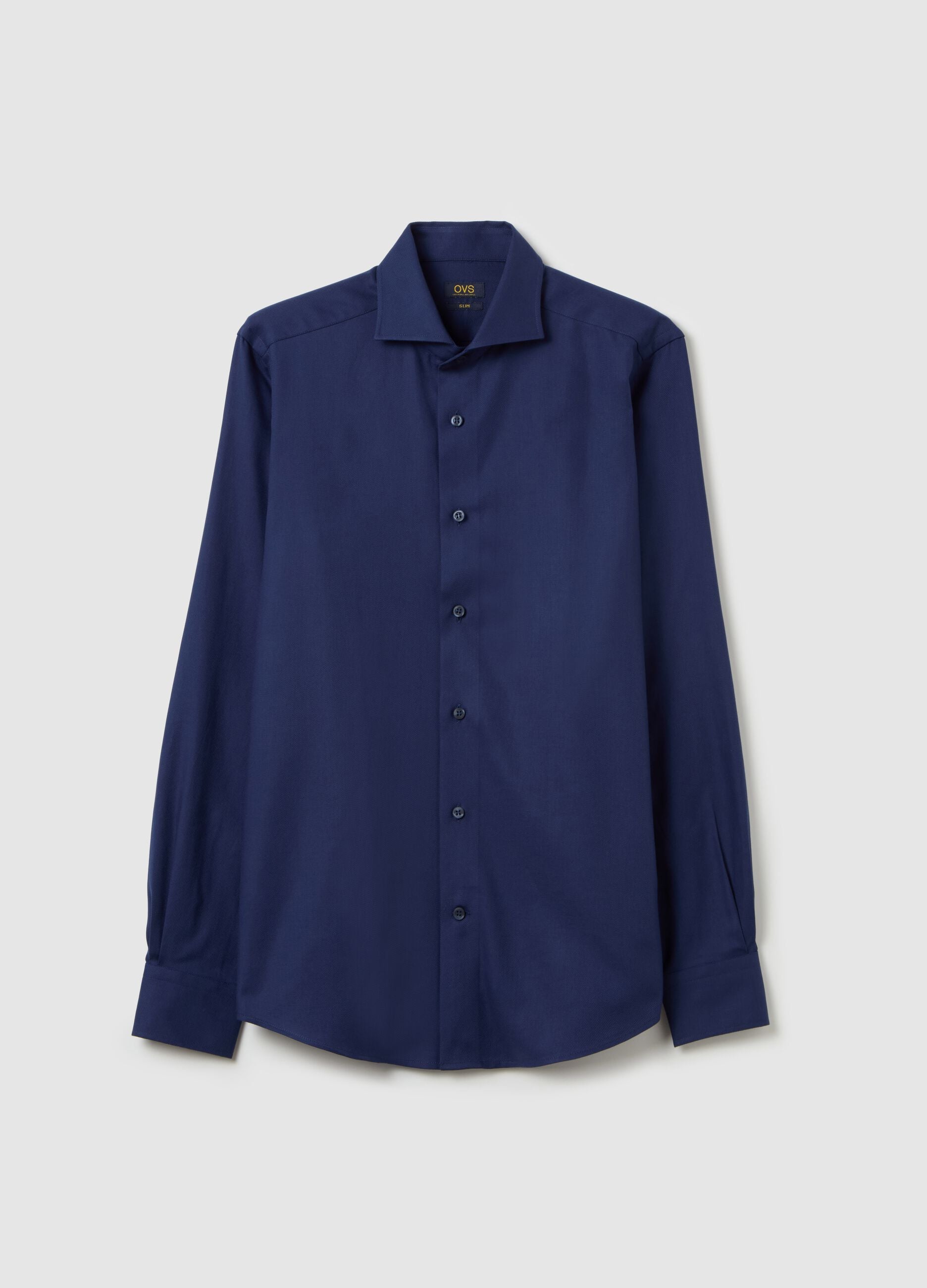 Camicia slim fit easy iron tinta unita