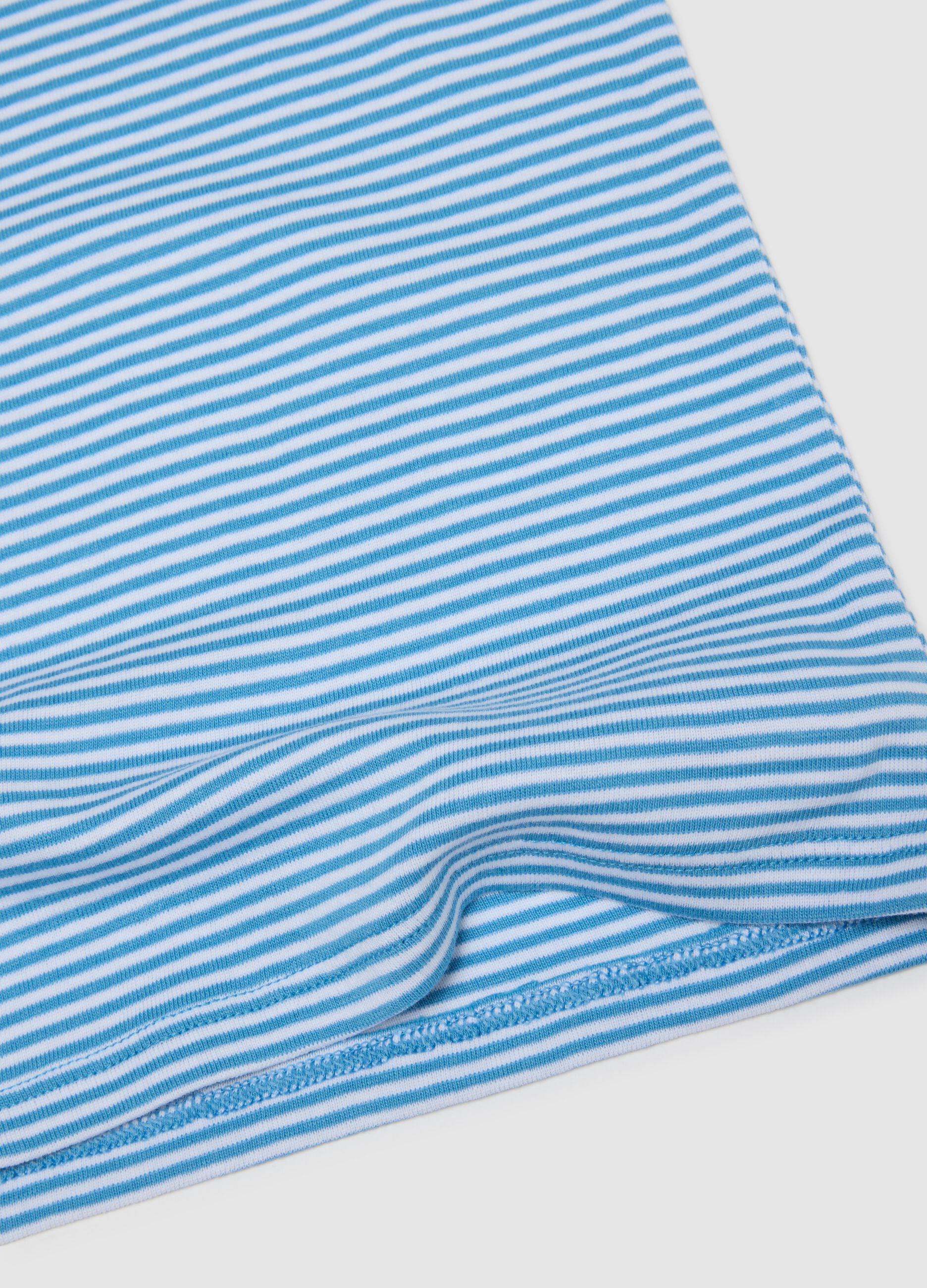 Two-pack kid's multicolour cotton vests, regular fit