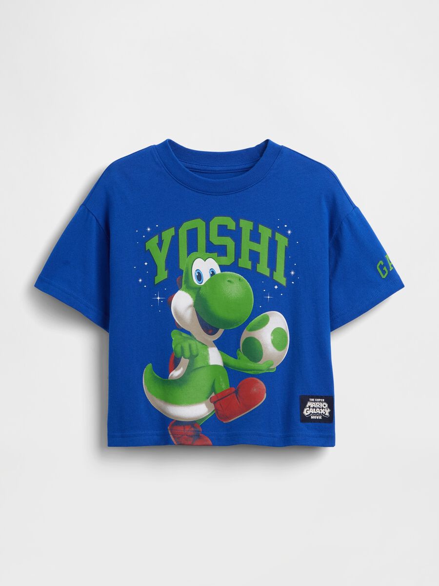 Pure cotton short-sleeve T-shirt with graphic print_1