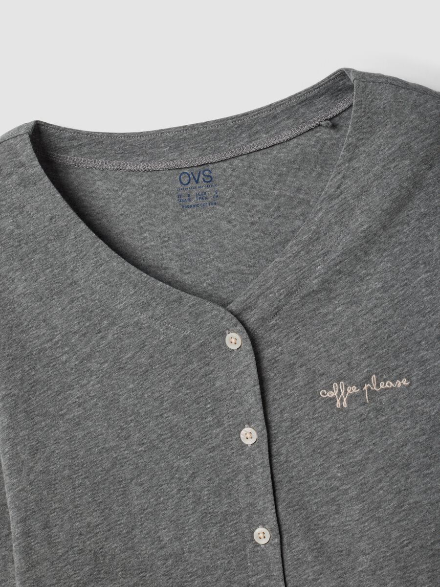 Grey cotton-viscose blend pyjama T-shirt_6