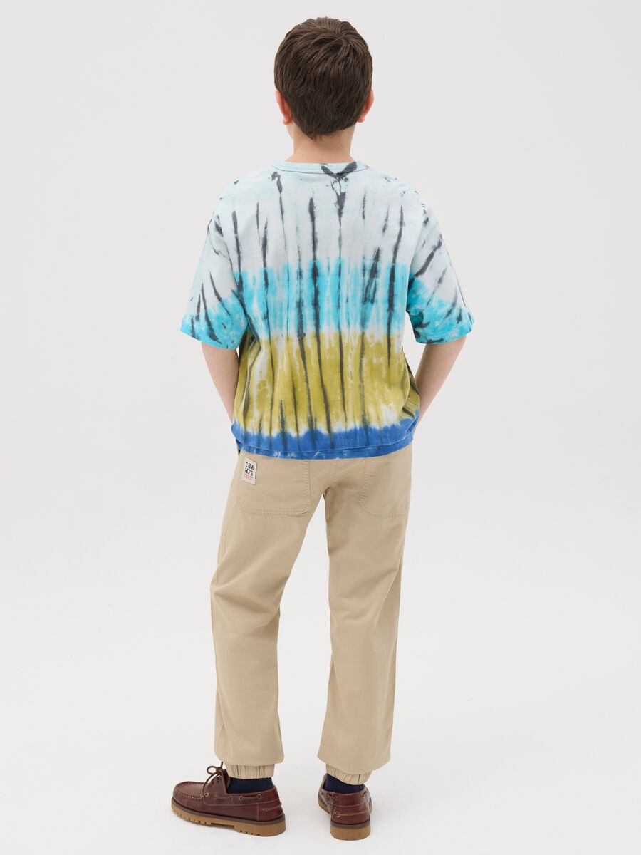 Canvas chino joggers with drawstring_2