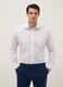 White cotton blend shirt regular fit easy iron_0
