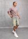 Washed Light Blue & Tea Denim Shorts_3