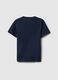 Children's blue crew neck T-shirt in pure cotton regular fit_1