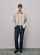 Regular fit stretch cotton denim blue jeans_0