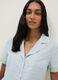 Multicolour pure viscose pyjama shirt, regular fit with design_0