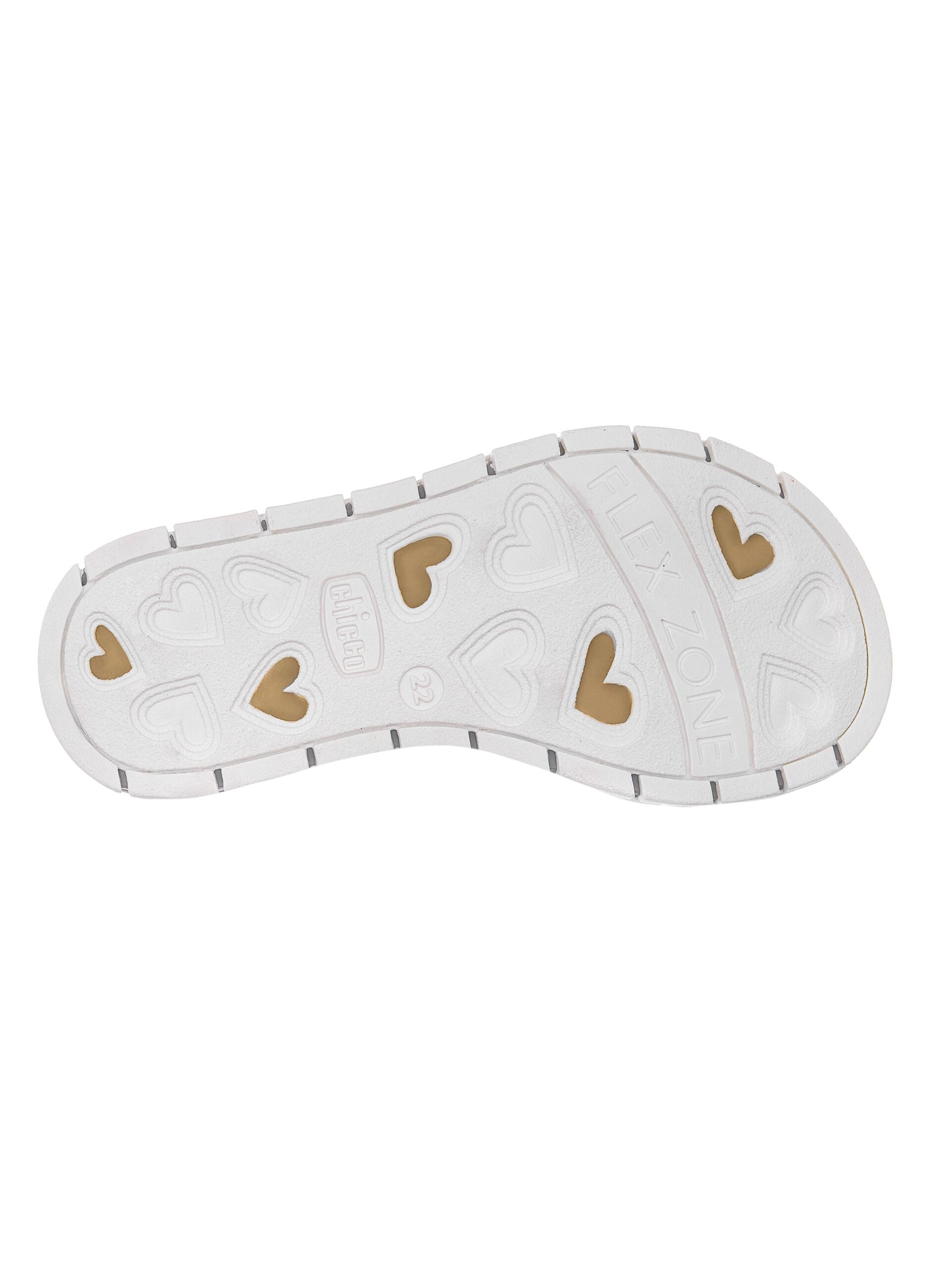 Girls' multicolour sandals with hook-and-loop fastening