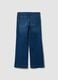 Blue denim bootcut jeans in stretch cotton and viscose_1