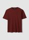 Red pure cotton relaxed-fit short-sleeve T-shirt_0
