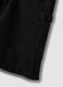 Black pure cotton cargo shorts_5