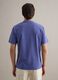 Blue pure cotton T-shirt with relaxed fit_3