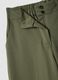 Green stretchy cotton blend wide leg trousers regular fit_5