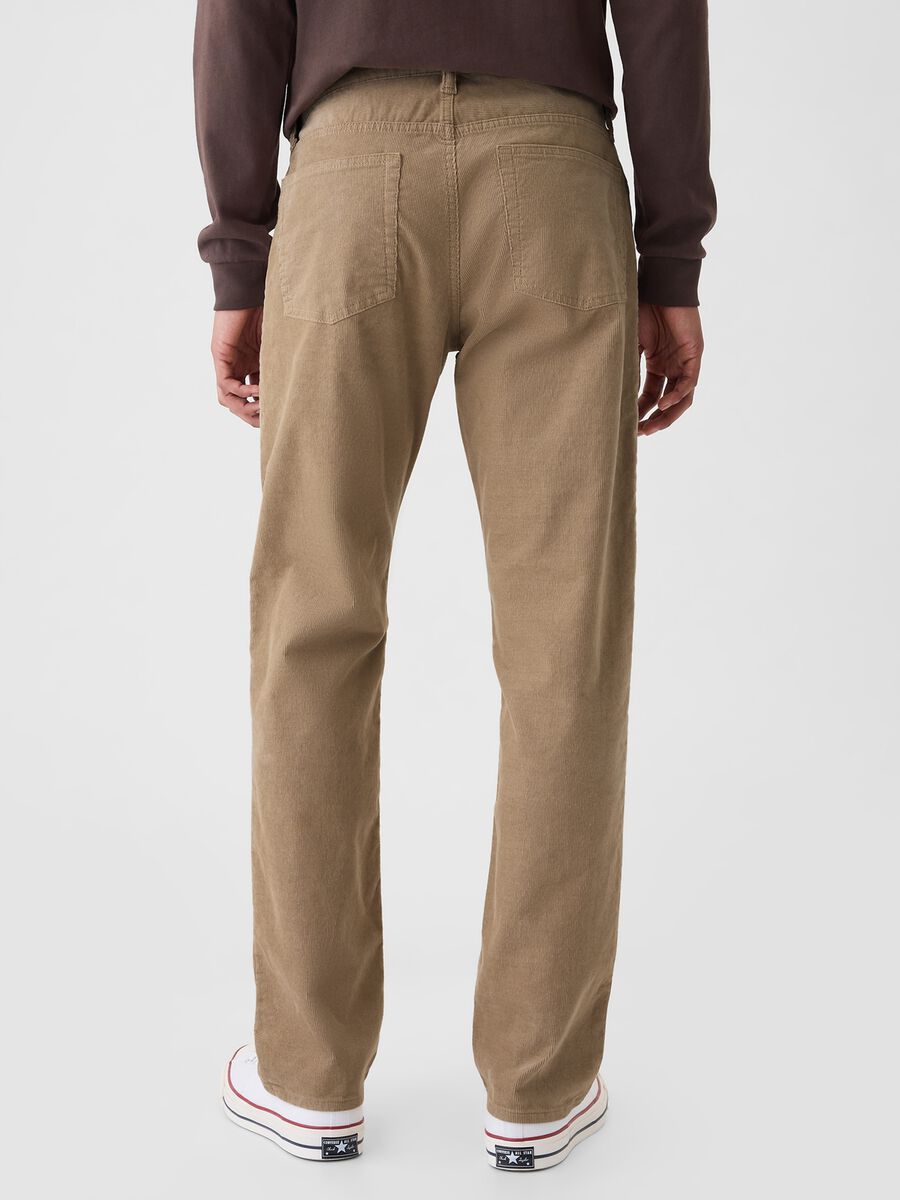 Straight-fit trousers in stretch corduroy_2