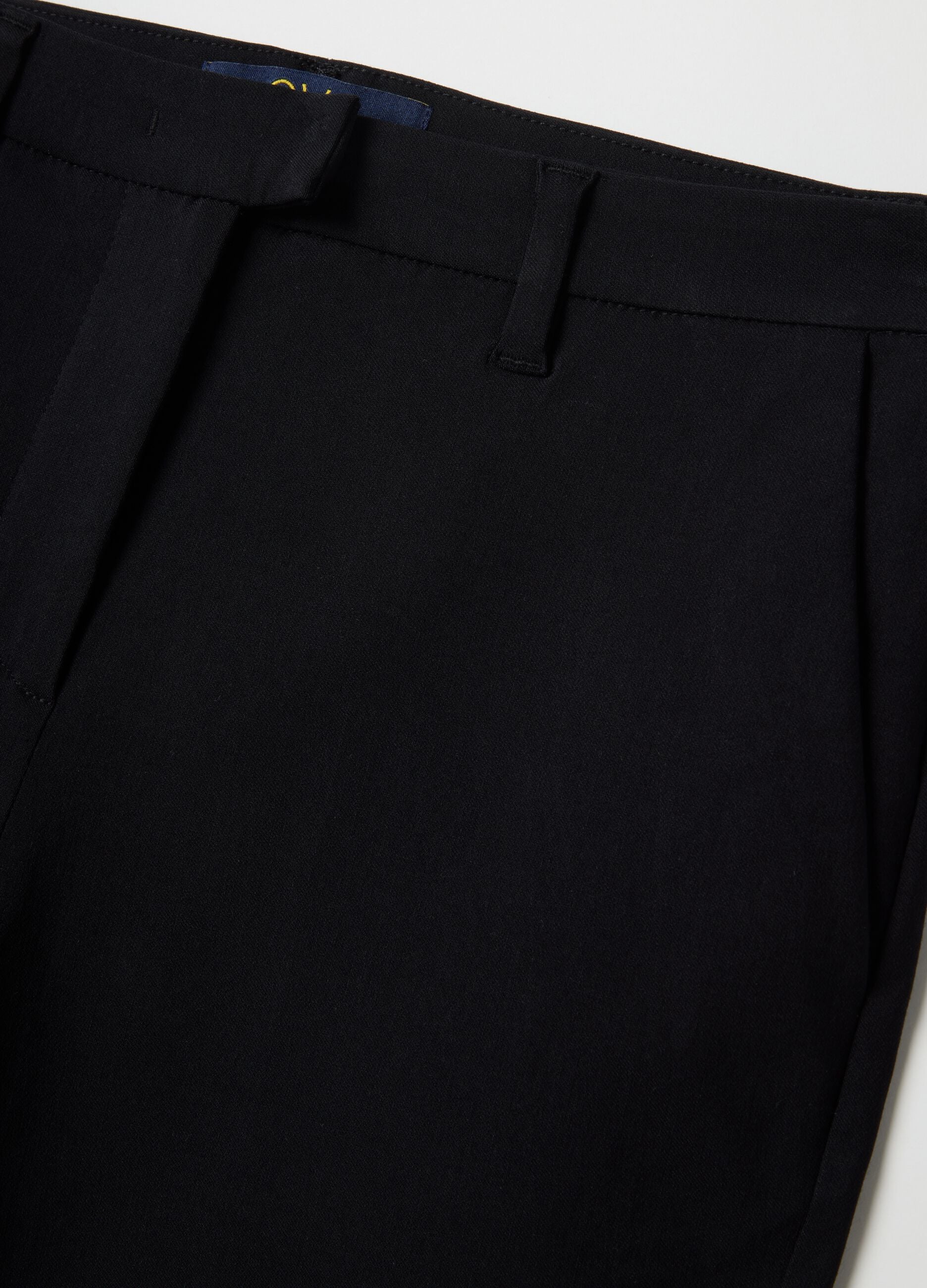 Black slim fit chino trousers