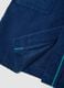 Blue organic cotton hooded bathrobe for boys_2