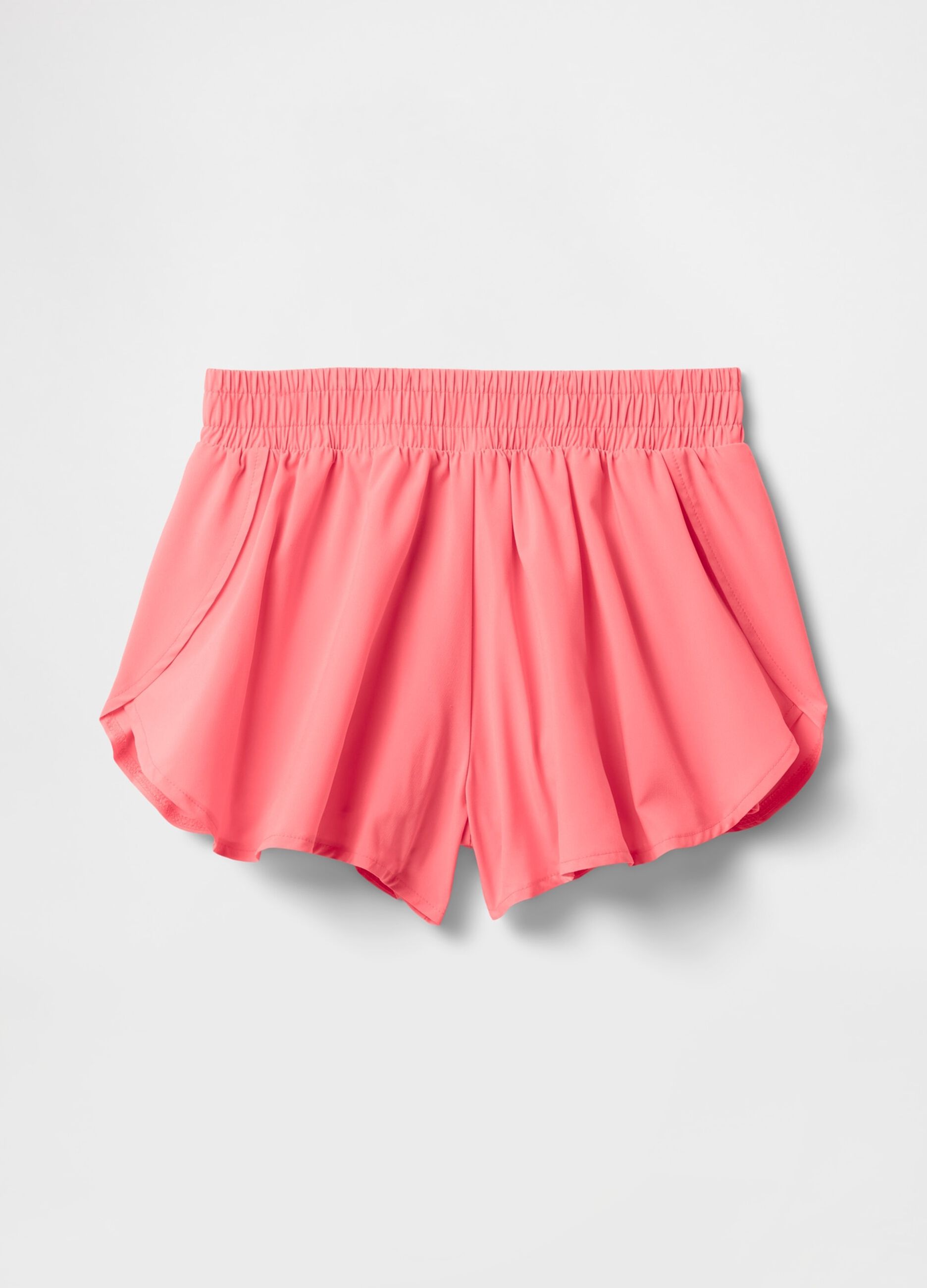 Pink shorts in lightweight fabric
