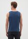 Men's Regular Fit Blue Pure Cotton Vest_3