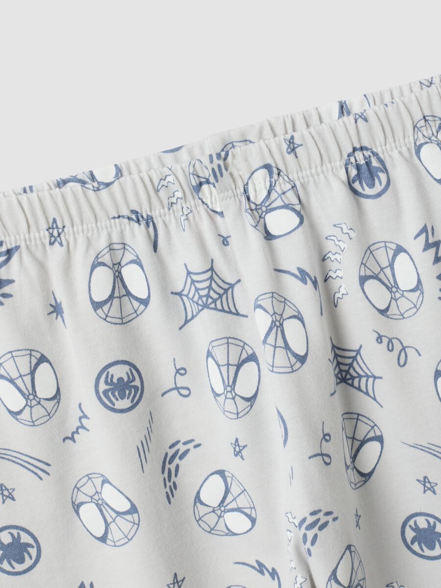 Grey MARVEL Spider-Man print organic cotton pyjamas for baby_3