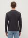 Grey long-sleeve pure cotton regular fit T-shirt_2