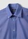 Blue cotton-blend button-down collar shirt, slim fit, easy iron_6