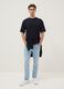 Black pure cotton t-shirt relaxed fit_1