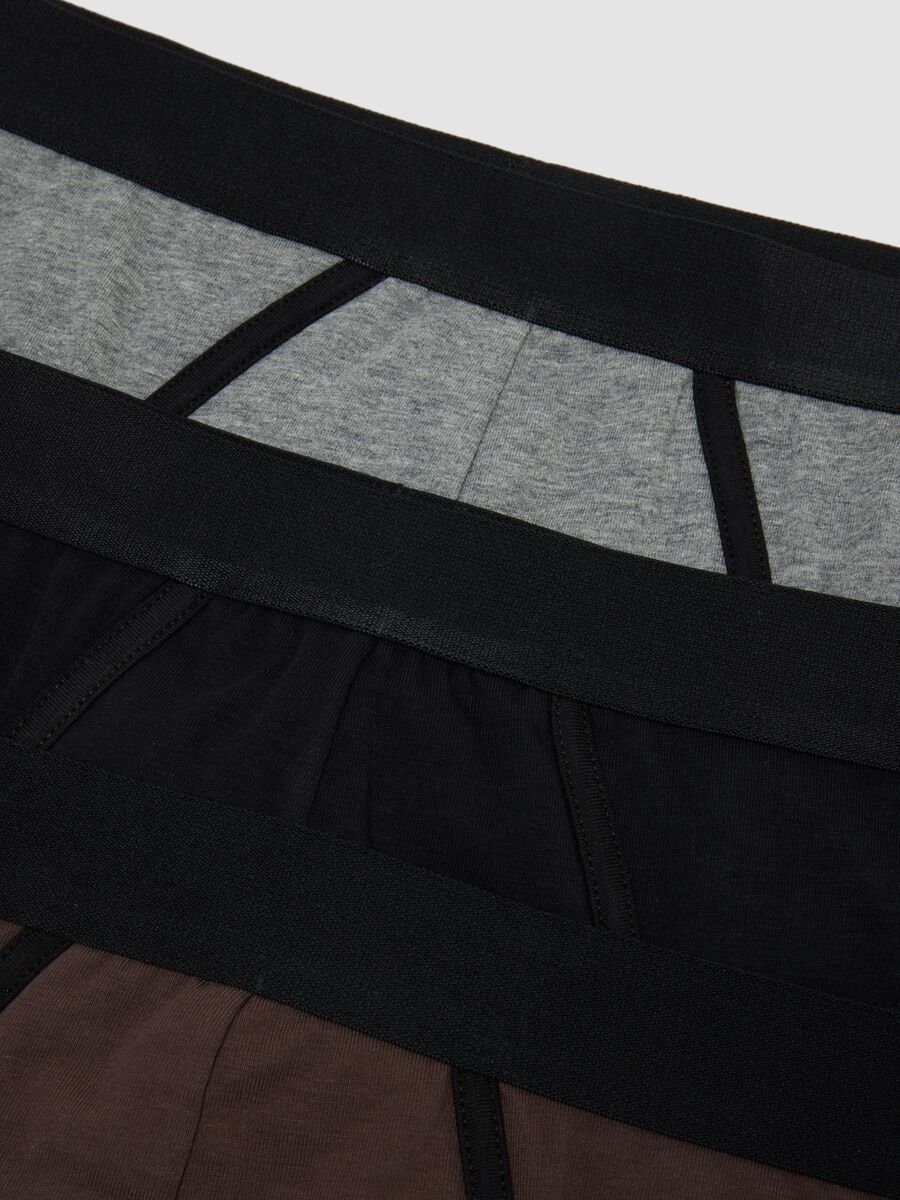 Tripack di slip grigi in cotone organico elasticizzato_5