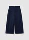 Blue Stretch Cotton Regular Fit Chino Trousers_4
