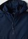 Blue waterproof children's jacket, regular fit with zip and hood_2